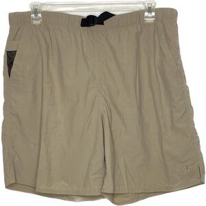 The North Face Mens Swim‎ Shorts Trunks Sz XL Adjustable Waist Belt Beige